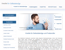 Tablet Screenshot of kredite-fuer-selbststaendige.org